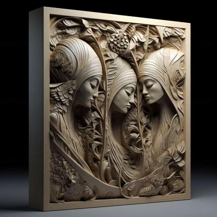 نموذج ثلاثي الأبعاد لآلة CNC 3D Art 